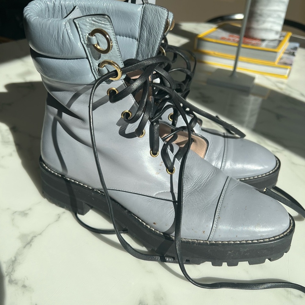 Women's Stuart weitzman light lavender Lace-Up Boots